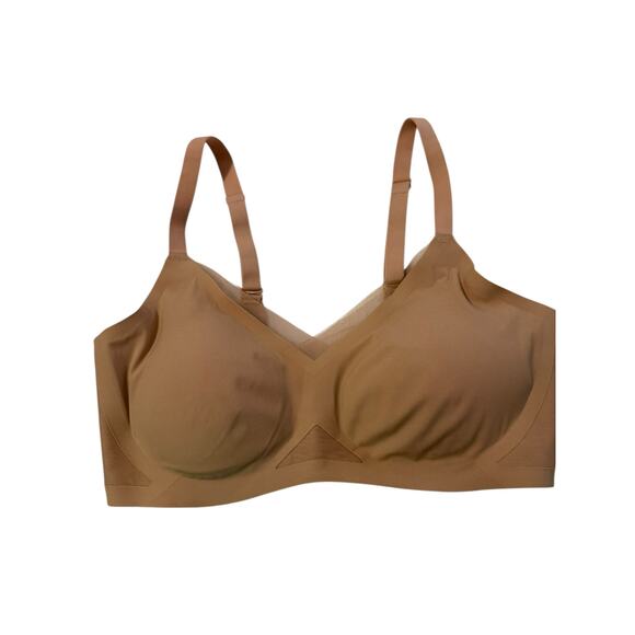 HONEYLOVE Wireless Crossover Bra Sand Medium Removable Pads Comfort Lift Support - Picture 2 of 8